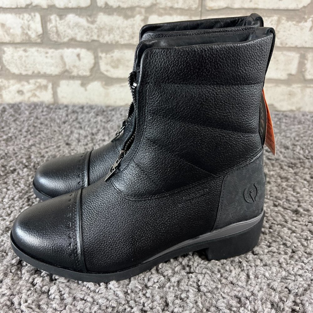 Kerrits Element Waterproof Paddock Boot Womens 8 Black Insulated Equestrian Shoe